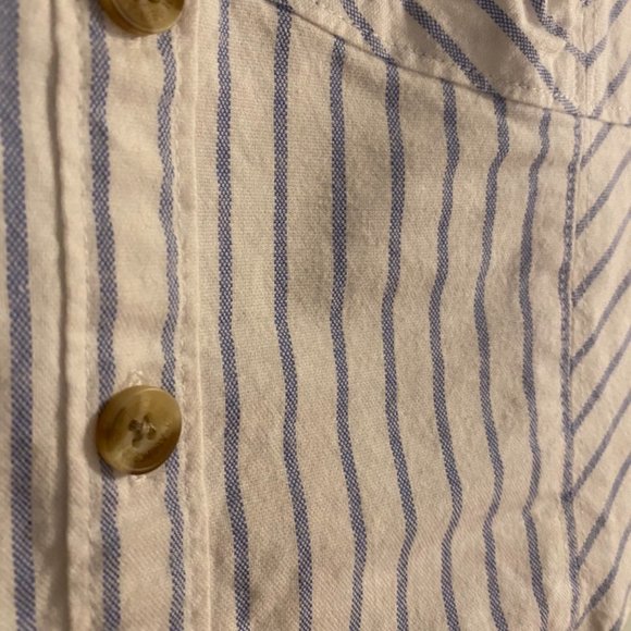 Abercrombie & Fitch Blue and White Bustier Tank Top - Picture 3 of 3